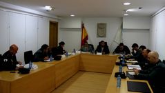 La junta de seguridad se celebr� en el sal�n de plenos de Palas de Rei