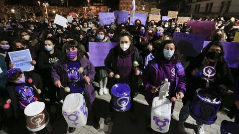 La concentracin de Lugo fue convocada por la Plataforma Feminista de Lugo.