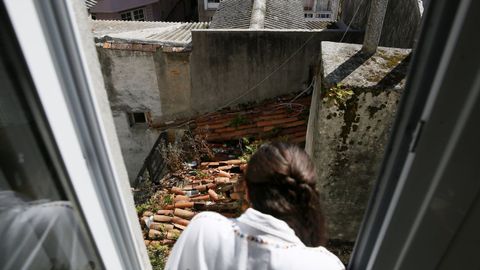 Vista del edificio de la calle Alcalde Folla Yordi, que da a los abandonados en la Torre