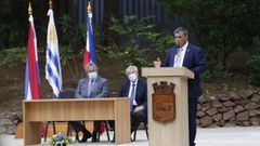 Imagen de la toma de posesi�n de Javier Carballal Casella como alcalde de Punta del Este, Uruguay, el pasado 28 de noviembre