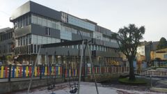 Fachada de la Casa do Concello, cuyas obras de reforma van muy avanzadas