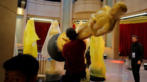 Preparativos para la gala de los Oscar