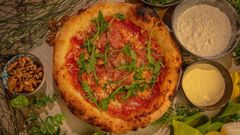 Una de las pizzas asturianas candidatas a convertirse en la mejor de Espa�a, la elaborada por la pizzer�a Vesta.