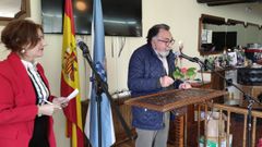 Un momento del acto de homenaje a Florencio Delgado Gurriar�n