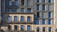 Fachada rehabilitado del nuevo edificio de la calle Progreso de Ourense