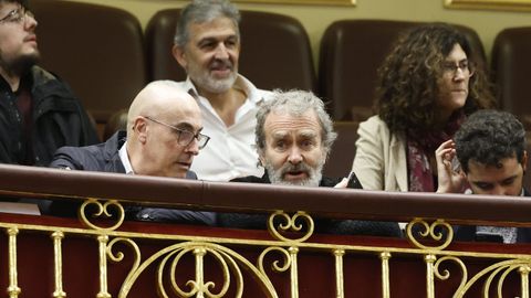 El director del Centro de Coordinación de Emergencias y Alertas Sanitarias, Fernando Simón (en el centro) en la tribuna de público del Congreso el pasado mes de marzo