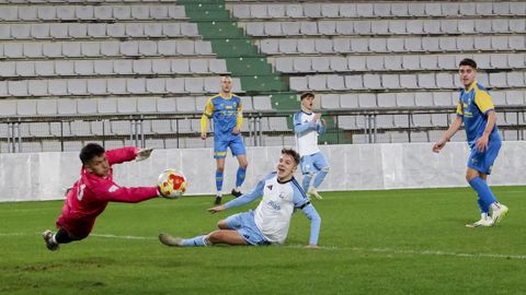 El partido entre Galicia y Asturias se disput� en el campo de A Malata