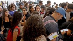 Colapso de los buses y trenes en Santiago