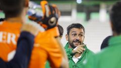 M�chel Alonso en su etapa como t�cnico del Racing de Ferrol, en el 2016.