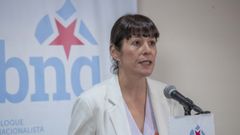 Ana Pont�n, portavoz nacional do Bloque Nacionalista Galego