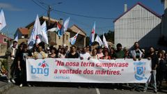 O acto do BNG para homenaxear aos mrtires de Nebra.