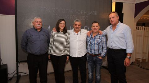 CENA JUBILACION DE ANTONIO TUBIO PI?EIRO JEFE DE LA POLICIA LOCAL DE RIANXO, MANEIRO, DESPUES DE 37 A?OS AL FRENTE EN EL PUESTO DE RIANXO