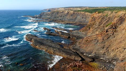 Vista de la costa del Algarve