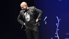 O humorista durante un dos seus espect�culos, desta volta en Ourense.