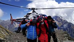 Rescate de un turista