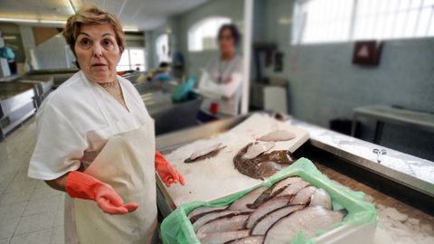 Clotilde Rodrguez, en una imagen cuando trabajaba en O Berbs.