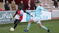 Sylla, en una imagen del partido del 4 de marzo frente al Viveiro