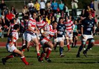 Tatafu, con el oval, fue clave en el juego vigu�s ante el Quesos.