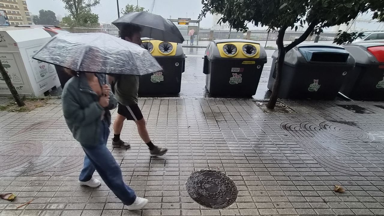 La primera borrasca del otoño deja rachas de viento de 103 kilómetros por hora en Vigo