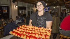 Ver�nica P�rez en su parrillada Fog�n da P�a, de Paiosaco, en una imagen de archivo.