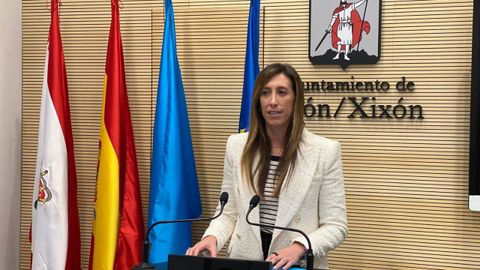 Ángela Pumariega, portavoz del PP en el Ayuntamiento de Gijón