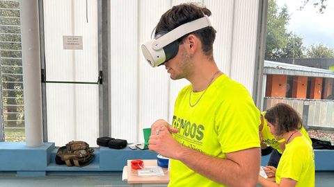 Pruebas de la aplicaci�n de realidad virtual para socorristas en la Universidade de Vigo