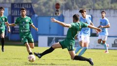 Mauro Sabucedo intenta cortar un bal�n filtrado por Rolle.