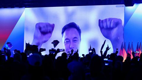 Musk, en el mitin de AfD.