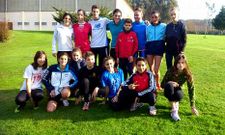 Atletas de las escuelas de marcha de Caldas y Cuntis que competir�n en la cita de Portugal.