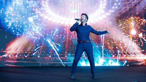 Javier Erro, en una de sus actuaciones.