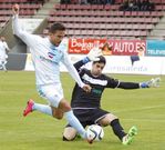 Brais realiz� intervenciones de m�rito en el partido frente al Compostela. 