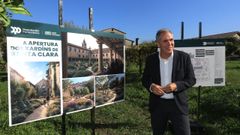 Rafa Dom�nguez, vicepresidente de la Diputaci�n de Pontevedra, present� estos d�as el proyecto de los jardines de Santa Clara
