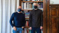 Jos� Manuel Baltar, con su nuevo responsable de Comunicaci�n, Javier Rey.