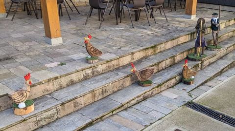 La decoracin navidea de Sobradelo se concentra en el entorno del centro social, el parque y el mirador del olivo.