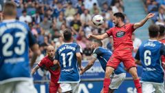 Bernal y Jon Garc�a en el encuentro disputado en Oviedo.