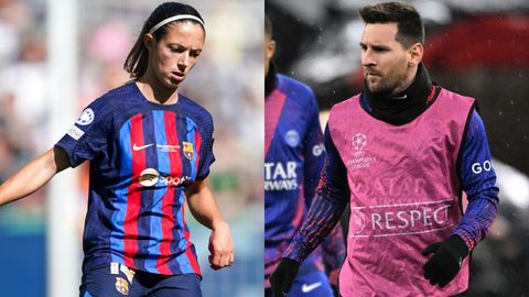 Aitana Bonmat y Leo Messi.