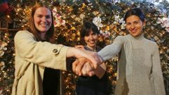 B�rbara, In�s y Berta, tres de las madres de Pontevedra que forman A Vila L�ctea. 