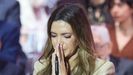 Sara Carbonero no pudo contener las l�grimas durante su discurso dedicado a su madre, fallecida hace poco