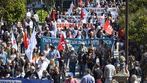 Primero de Mayo en Pontevedra: manifestaci�n de la CIG