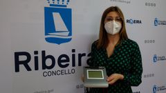 Ana Barreiro, concejala de Innovaci�n Tecnol�xica, present� las nuevas tabletas electr�nicas que se usar�n en la Oficina de Atenci�n Cidad�