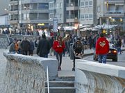 El pasado mi�rcoles el paseo de Silgar era un mar de gente. 
