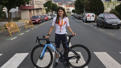 La ciclista Alejandra Neira