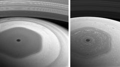 La NASA captura el hex�gono de Saturno