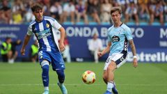 El jugador del Celta Fortuna �scar Marcos, durante el partido ante la Ponferradina de este s�bado.