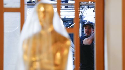 Preparativos en la alfombra roja de los �scar en el Dolby Theatre