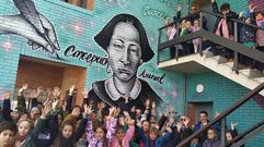 Los alumnos del Otero Pedrayo acudieron a la inauguraci�n