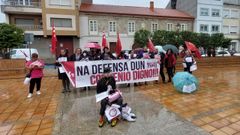 Concentraci�n del personal de ayuda a domicilio para reclamar mejoras laborales