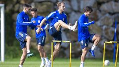 Diegui, Carlos Hern�ndez y Riki, en El Requex�n