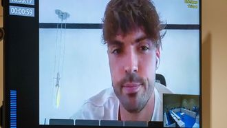 Ra�l Asencio, durante su comparecencia por videollamada.