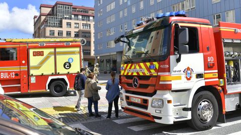 Imagen de archivo de una intervenci�n de los bomberos de A Coru�a